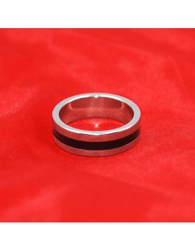 Anello PK - Argentato - Dark line - Diametro 19 mm