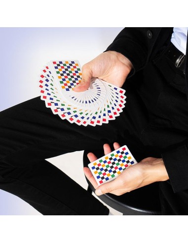 Checkerboard Playing Cards - Multicolor