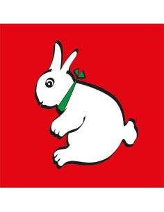 Foulard coniglio-papera - Rosso