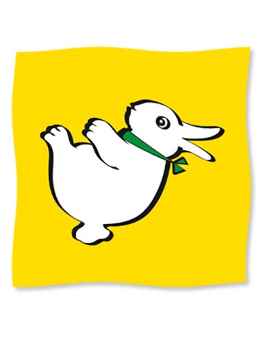 Foulard coniglio-papera cm 90 - Giallo