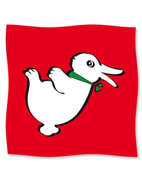Foulard coniglio-papera cm 90 - Rosso