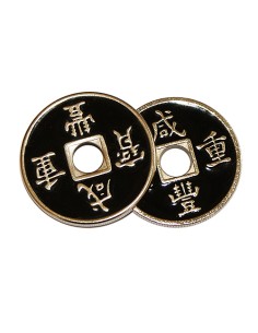 Moneta cinese con conchiglia espansa - Nero