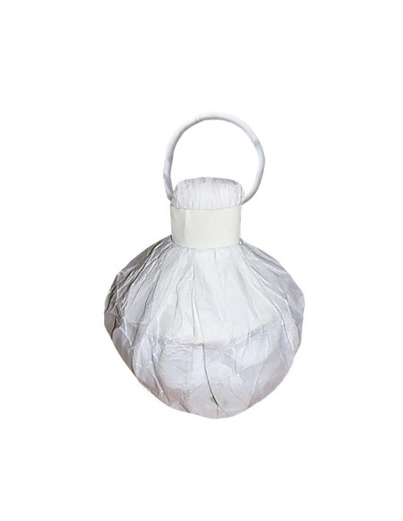 Streamers di carta a forma di cipolla - Bianco - 6 pezzi