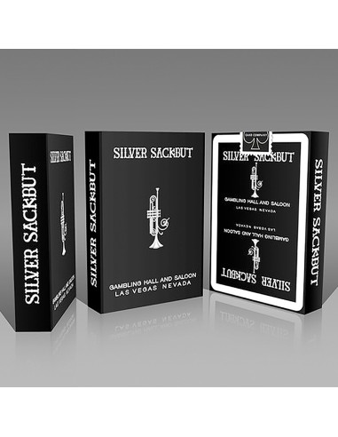 Silver Sackbut Playing Cards - Black