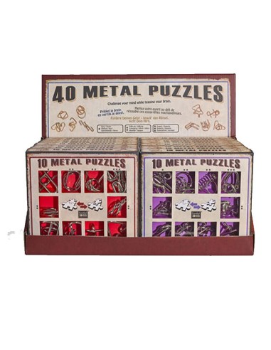 Puzzle in metallo - Box da 16 set