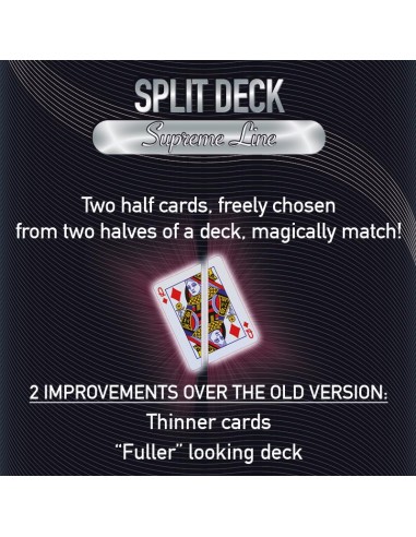 Bicycle - Supreme Line - Split deck - Dorso rosso