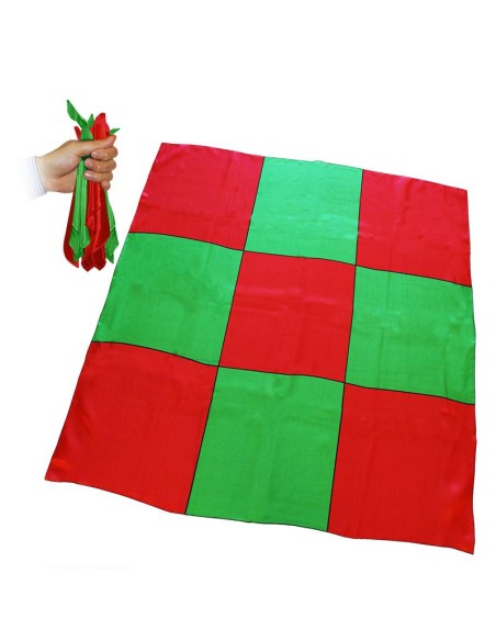 Sitta Chessboard Blendo - Rosso e verde - Cm 90 x 90