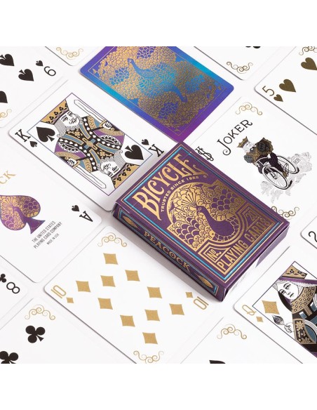 Bicycle - Purple Peacock Playing Cards