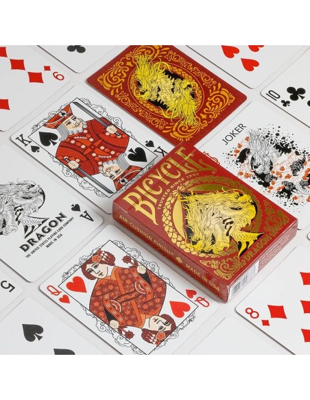 Bicycle - Red Dragon Playing Cards