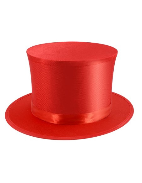 Folding Top Hat with Secret Pocket - Red