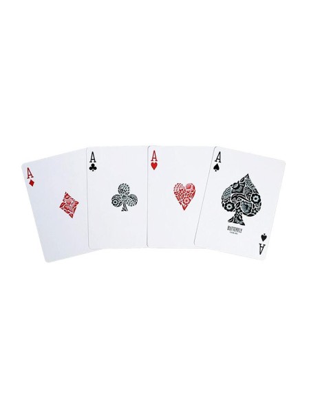 Original 3rd Edition Butterfly Playing Cards  with video tutorials - Red (marked)