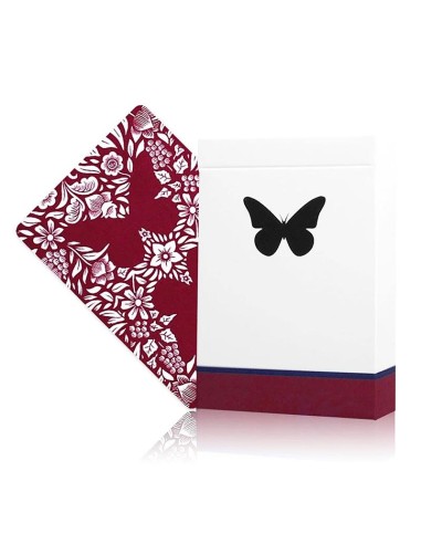Original 3rd Edition Butterfly Playing Cards  with video tutorials - Red (marked)