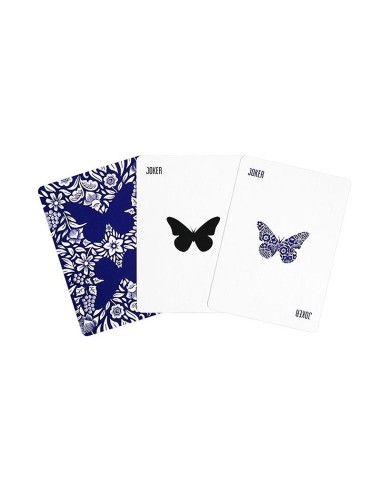 Original 3rd Edition Butterfly Playing Cards  with video tutorials - Blue (marked)