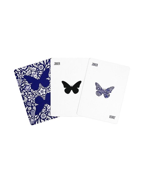 Original 3rd Edition Butterfly Playing Cards  with video tutorials - Blue (marked)