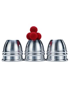 Aluminum Alloy Cups and Balls Set by TCC Magic