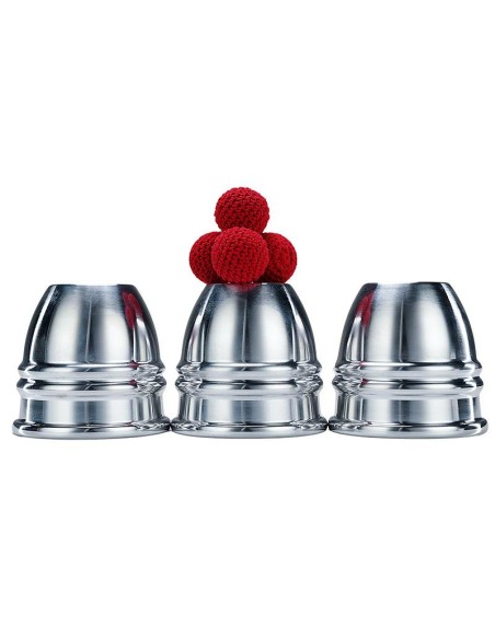 Aluminum Alloy Cups and Balls Set by TCC Magic