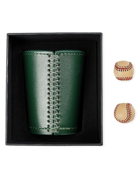 Leather Chop Cup by TCC (Deep Forest Green)