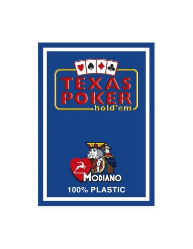 Mazzo Modiano - Texas Poker 2 Jumbo index Blu