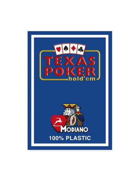 Mazzo Modiano - Texas Poker 2 Jumbo index Blu