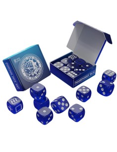 Forcing Dice Set by Iarvel Magic - Forcing plus Normal Dice - Transparent Blue
