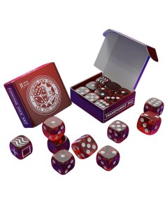 Forcing Dice Set by Iarvel Magic - Forcing plus Normal Dice - Transparent Red