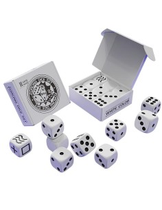 Forcing Dice Set by Bluether Magic - Forcing plus Normal Dice - White