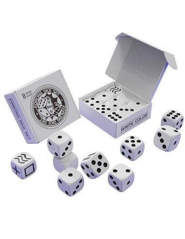 Forcing Dice Set by Bluether Magic - Forcing plus Normal Dice - White