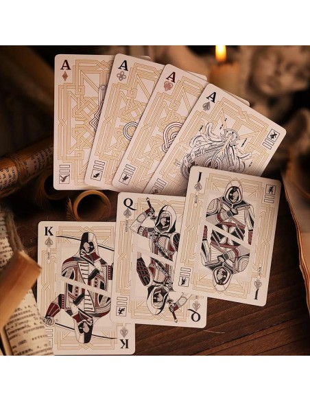 Assassin\'s Creed Legacy Playing Cards - White Hidden Blade Edition